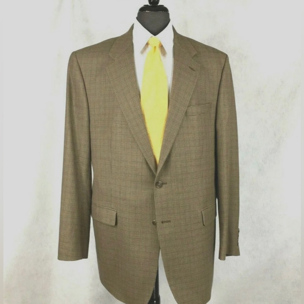 Ralph Lauren, men’s size 44R wool twill lined suit jacket